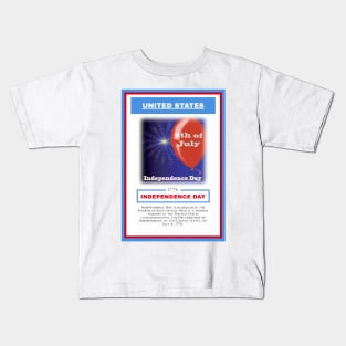 Independence Day - United States - For 4th of july - Print Design Poster - 17062015 Kids T-Shirt